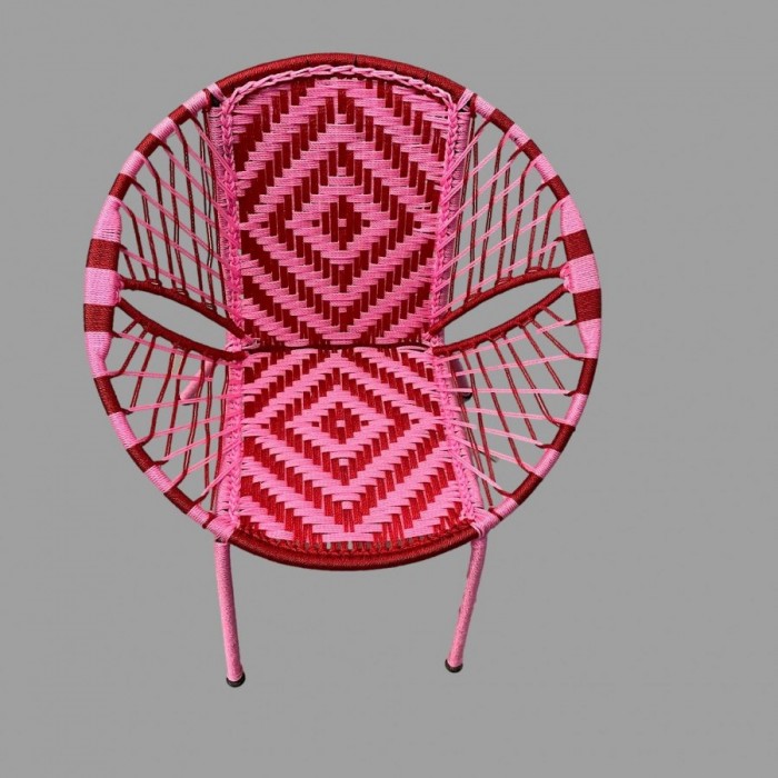 Red & Pink small bucket chair
